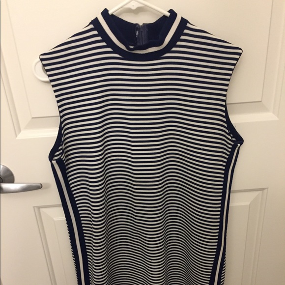Striped mock turtleneck dress!! - Picture 1 of 3